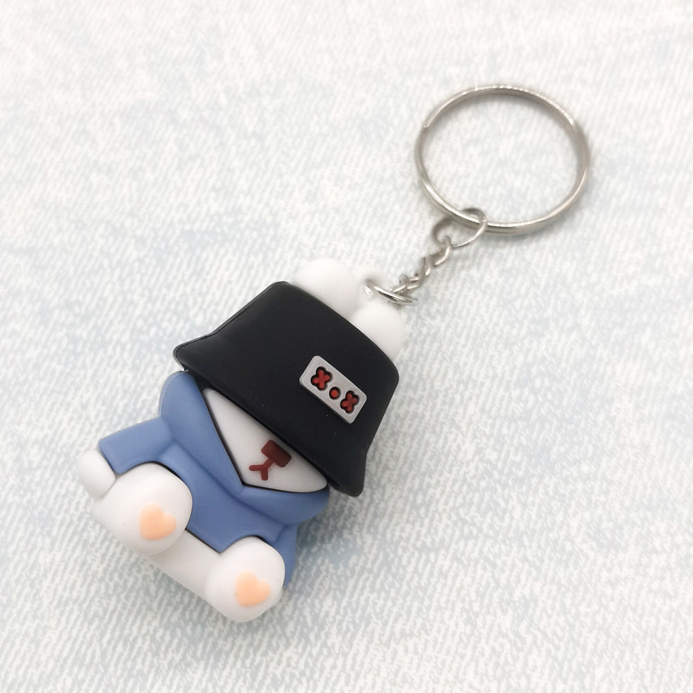 Wholesale Cartoon Rabbit PVC Keychain